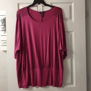 Knit Top Stud Detail on shoulder